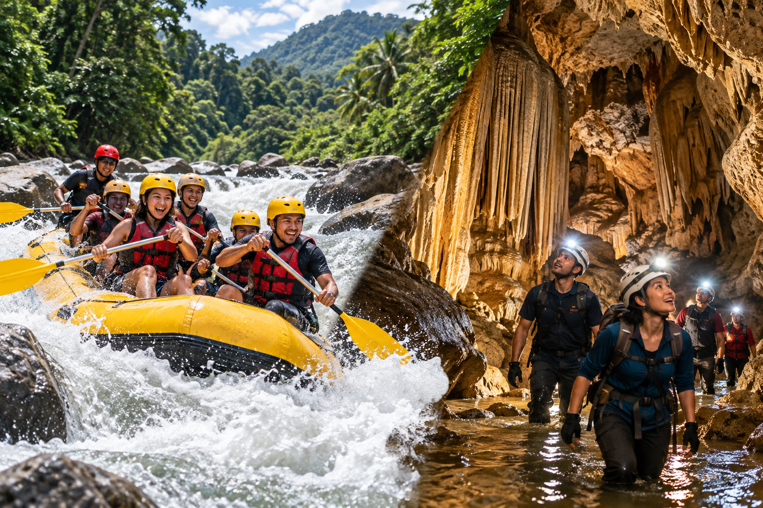 rafting and caving gua tempurung gopeng